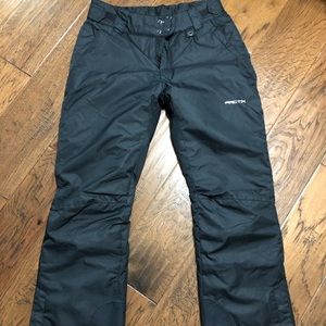 Black Insulated Snow Pants